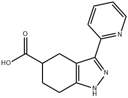 3-(pyridin-2-yl)-4,5,6,7-tetrahydro-1H-indazol-5-carboxylic acid 구조식 이미지