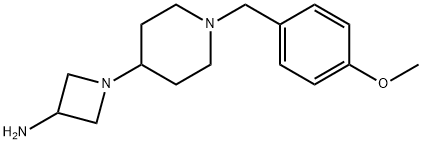 1-(1-(4-Methoxybenzyl)piperidin-4-yl)-azetidin-3-aMine Structure