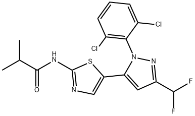 1338247-35-0 N-(5-(1-(2,6-dichlorophenyl)-3-(difluoroMethyl)-1H-pyrazol-5-yl)thiazol-2-yl)isobutyraMide