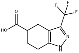 3-(trifluoroMethyl)-4,5,6,7-tetrahydro-1H-indazol-5-carboxylic acid Structure