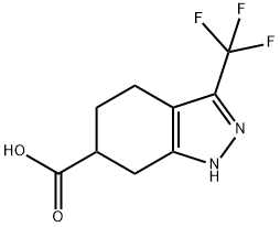 3-(trifluoroMethyl)-4,5,6,7-tetrahydro-1H-indazol-6-carboxylic acid Structure