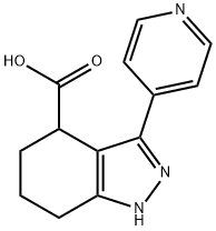3-(pyridin-4-yl)-4,5,6,7-tetrahydro-1H-indazol-4-carboxylic acid 구조식 이미지
