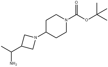 N1-BOC-4-(3-(1-aMinoethyl)-azetidin-1-yl)piperidine Structure