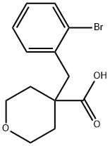 4-[(2-Bromophenyl)methyl]oxane-4-carboxylic acid Structure