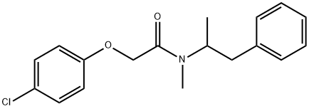 2-(4-Chlorophenoxy)-N-methyl-N-(1-methyl-2-phenylethyl)acetamide Structure