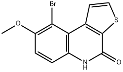 9-Bromo-8-methoxythieno[2,3-c]quinolin-4(5H)-one Structure