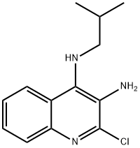 2-Chloro-N4-(2-methypropyl)-3,4-quinolinediamine 구조식 이미지