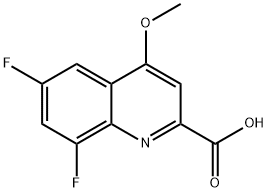 6,8-Difluoro-4-methoxyquinoline-2-carboxylic acid Structure