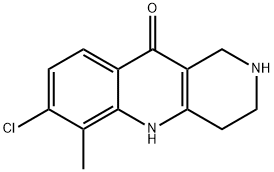 7-Chloro-6-methyl-1,3,4,5-tetrahydrobenzo-[b]-1,6-naphthyridin-10(2H)-one 구조식 이미지