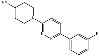 1-[6-(3-Fluorophenyl)pyridazin-3-yl]piperidin-4-amine Structure