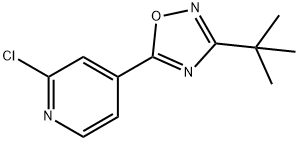 4-(3-tert-Butyl-1,2,4-oxadiazol-5-yl)-2-chloropyridine Structure