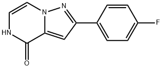 2-(4-FLUORO)-PHENYLPYRAZOLO[1,5-A]PYRAZIN-4(5H)-ONE Structure