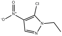 1H-Pyrazole,5-chloro-1-ethyl-4-nitro- 구조식 이미지