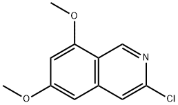 3-클로로-6,8-다이메톡시이소퀴놀린 구조식 이미지