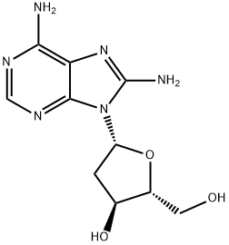8-AMINO-2'-DEOXYADENOSINE Structure
