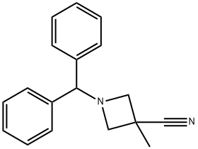 1-(DIPHENYLMETHYL)-3-METHYL-3-AZETIDINECARBONITRILE Structure