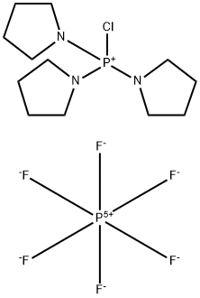 Chlorotripyrrolidinophosphonium hexafluorophosphate 구조식 이미지