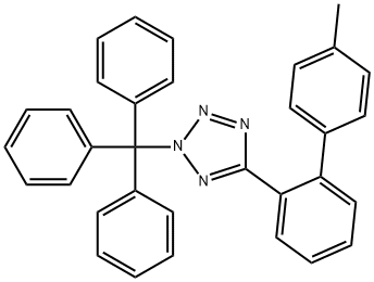 4-메틸-[2'-(2-트리틸-2H-Tetr 구조식 이미지