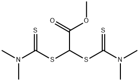 methyl bis[[(dimethylamino)thioxomethyl]thio]acetate Structure