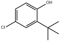 2-tert-Butyl-4-chlorophenol Structure
