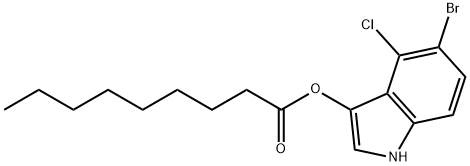 5-BROMO-4-CHLORO-3-INDOXYL NONANOATE Structure