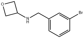 N-(3-브로모벤질)옥세탄-3-아민 구조식 이미지