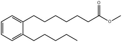 7-(o-Pentylphenyl)heptanoic acid methyl ester Structure