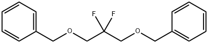 Benzene, 1,1'-[(2,2-difluoro-1,3-propanediyl)bis(oxymethylene)]bis- Structure