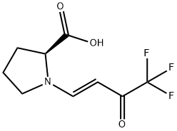 1-(4,4,4-TRIFLUORO-3-OXO-BUT-1-ENYL)-PYRROLIDINE-2-CARBOXYLIC ACID Structure