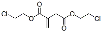 bis(2-chloroethyl) 2-methylidenebutanedioate Structure