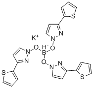 HYDROTRIS(3-(2-THIENYL)PYRAZOL-1-YL)붕산칼륨염 구조식 이미지