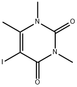 1,2,3,4-TETRAHYDRO-5-IODO-1,3,6-TRIMETHYL-2,4-DIOXOPYRIMIDINE 구조식 이미지