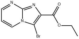 ETHYL 3-BROMOIMIDAZO[1,2-A]PYRIMIDINE-2-CARBOXYLATE 구조식 이미지