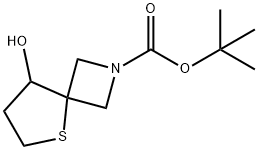 tert-Butyl 8-hydroxy-5-thia-2-azaspiro[3.4]octane-2-carboxylate 구조식 이미지