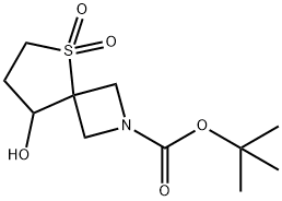 tert-Butyl 8-hydroxy-5-thia-2-azaspiro[3.4]octane-2-carboxylate 5,5-dioxide Structure