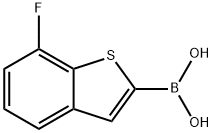 Boronic acid, B-(7-fluorobenzo[b]thien-2-yl)- Structure