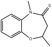 1,5-Benzoxazepine-4(5H)-thione,  2,3-dihydro-2,5-dimethyl- 구조식 이미지