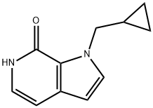 1-(Cyclopropylmethyl)-1,6-dihydro-7H-pyrrolo[2,3-c]pyridin-7-one Structure