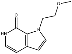 1-(2-Methoxyethyl)-1,6-dihydro-7H-pyrrolo[2,3-c]pyridin-7-one 구조식 이미지