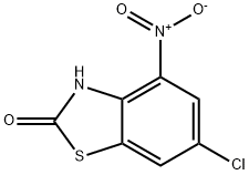 6-CHLORO-4-NITRO-2(3H)-벤조티아졸론 구조식 이미지