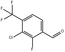 3-Chloro-2-fluoro-4-(trifluoromethyl)benzaldehyde Structure