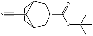 3-Boc-8-cyano-3-azabicyclo[3.2.1]octane 구조식 이미지