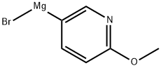 (6-Methoxypyridin-3-yl)magnesium bromide, 0.25 M in 2-MeTHF Structure