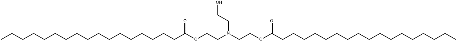 Octadecanoic acid,[(2-hydroxyethyl)imino]di-2,1-ethanediyl ester Structure