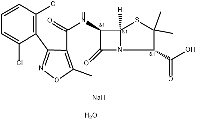 Dicloxacillin sodium 구조식 이미지