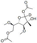 D-갈락토푸라노시드-6-Cd,메틸3,5-디-O-메틸-,디아세테이트 구조식 이미지