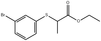 Ethyl 2-(3-bromophenyl)sulfanylpropanoate Structure