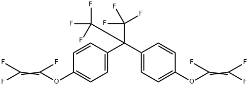 2,2-BIS(4-TRIFLUOROVINYLOXYPHENYL)-1,1,1,3,3,3-HEXAFLUOROPROPANE 구조식 이미지