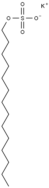 potassium tetradecyl sulphate  Structure