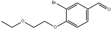 3-BroMo-4-(2-ethoxyethoxy)benzaldehyde Structure